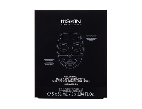 Pleťová maska 111SKIN Black Diamond Lifting and Firming Treatment Face Mask 5x31 ml