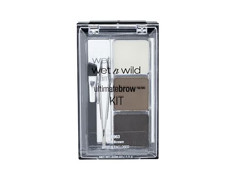 Set a paletka na obočí Wet n Wild Ultimate Brow™ 2,5 g Ash Brown poškozená krabička