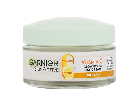 Denní pleťový krém Garnier Skin Naturals Vitamin C Glow Boost Day Cream 50 ml poškozený flakon