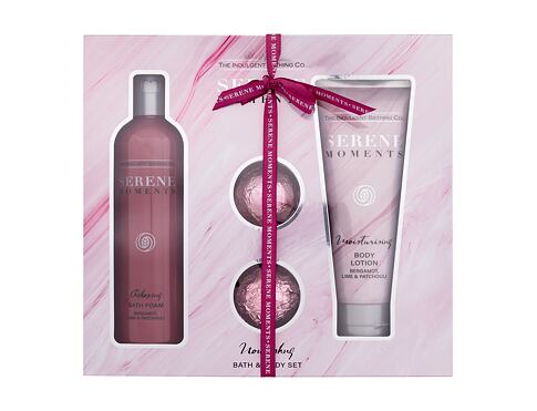 Pěna do koupele The Indulgent Bathing Co. Serene Moments Nourishing Bath & Body Set 300 ml poškozená krabička Kazeta