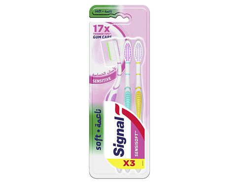 Klasický zubní kartáček Signal Sensisoft Sensitive 3 ks