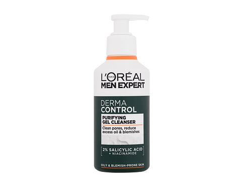 Čisticí gel L'Oréal Paris Men Expert Derma Control Purifying Gel Cleanser 260 ml