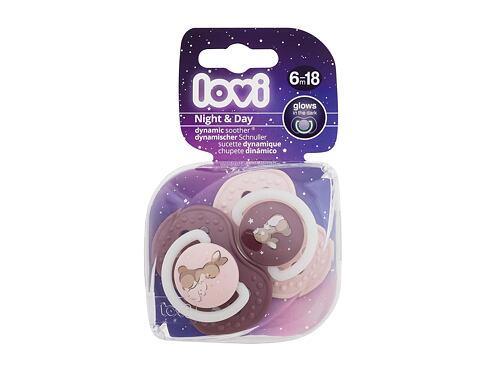 Dudlík LOVI Night & Day Dynamic Soother Girl 6-18m 2 ks poškozený obal