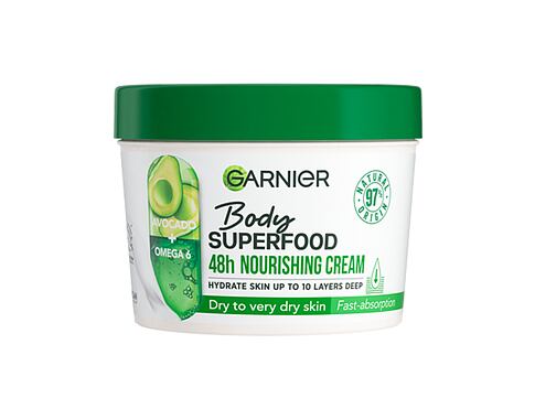 Tělový krém Garnier Body Superfood 48h Nourishing Cream Avocado Oil + Omega 6 380 ml