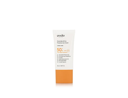 Opalovací přípravek na obličej Ondo Beauty 36.5 CHOK-CHOK Ceramides & Cica Protective Sun Cream SPF50+ 50 ml