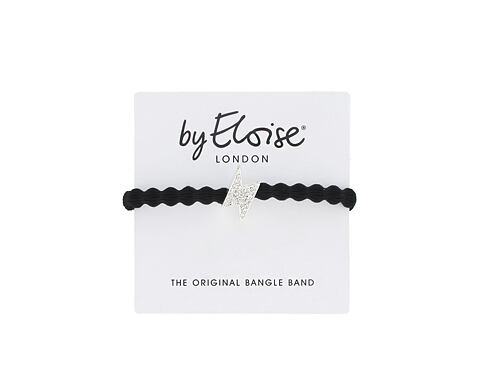 Gumička na vlasy By Eloise London Silver Bling Diamanté Bolt Black 1 ks Black