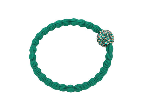 Gumička na vlasy By Eloise London Bling Charms Disco Ball Emerald Green 1 ks