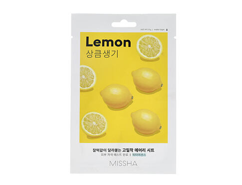 Pleťová maska Missha Airy Fit Sheet Mask Lemon 19 g