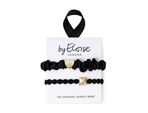 Gumička na vlasy By Eloise London Bangle Set The Black 1 ks