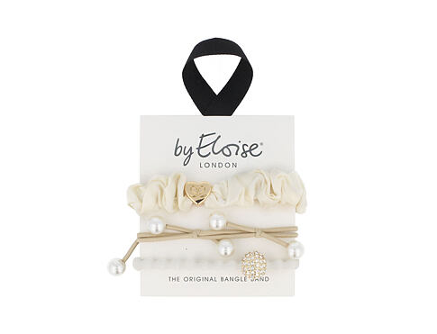 Gumička na vlasy By Eloise London Bangle Set White Party 1 ks