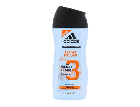 Sprchový gel Adidas 3in1 Total Relax 250 ml