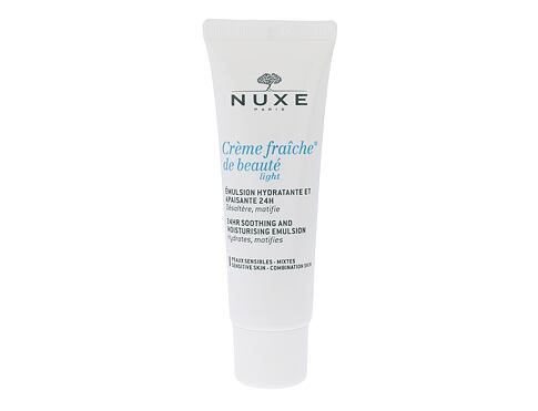 Denní pleťový krém NUXE Creme Fraiche de Beauté Light 24hr Soothing And Moisturizing Emulsion 50 ml poškozená krabička