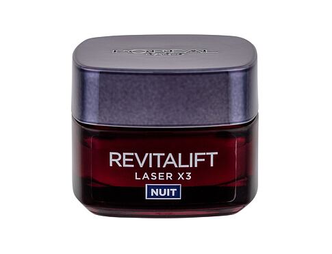 Noční pleťový krém L'Oréal Paris Revitalift Laser X3 Night Cream 50 ml poškozená krabička