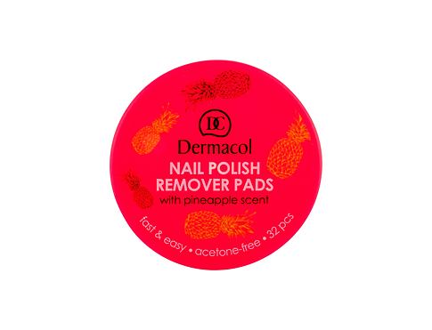 Odlakovač nehtů Dermacol Nail Polish Remover Pads 32 ks