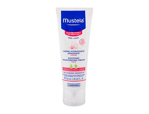 Denní pleťový krém Mustela Bébé Soothing Moisturizing Face Cream 40 ml poškozená krabička
