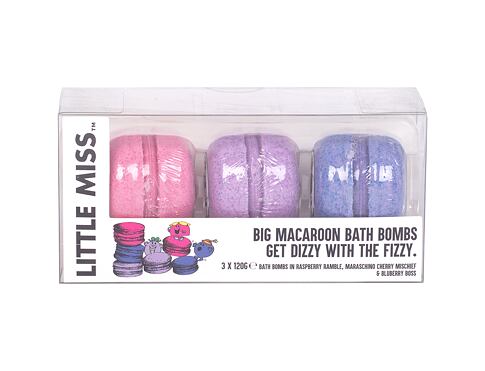 Pěna do koupele Little Miss Little Miss  Big Macroon Bath Bombs 360 g poškozená krabička