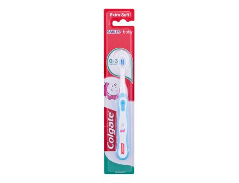 Klasický zubní kartáček Colgate Kids Smiles Baby Extra Soft 0-3 1 ks poškozená krabička