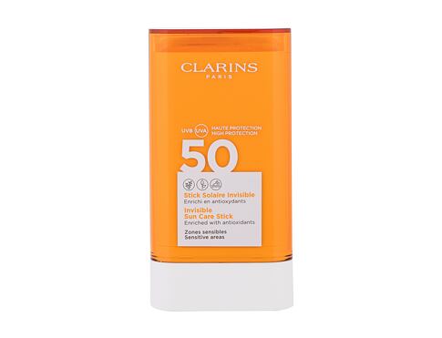 Opalovací přípravek na obličej Clarins Sun Care Invisible SPF50 17 g