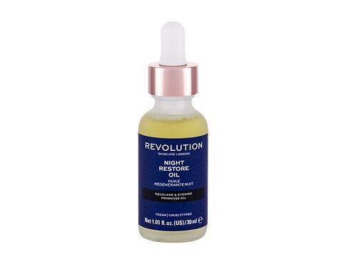 Pleťové sérum Revolution Skincare Night Restore Oil 30 ml poškozená krabička
