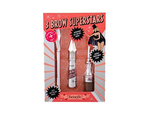 Gel a pomáda na obočí Benefit Gimme Brow+ 3 Brow Superstars 3 g 3 Warm Light Brown poškozená krabička Kazeta