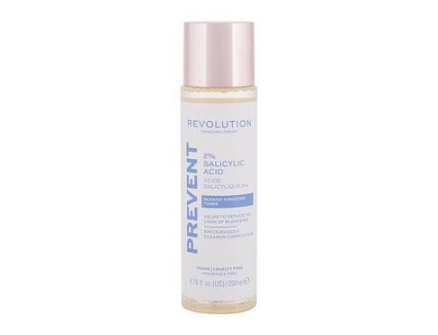 Pleťová voda a sprej Revolution Skincare Prevent 2% Salicylic Acid 200 ml poškozený flakon