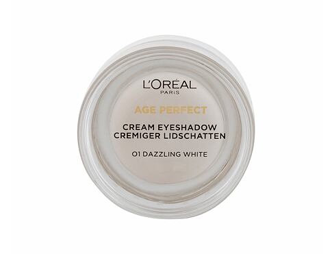 Oční stín L'Oréal Paris Age Perfect Cream Eyeshadow 4 ml 01 Dazzling White