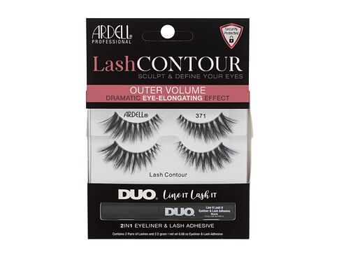 Umělé řasy Ardell Lash Contour 371 2 ks Black Kazeta