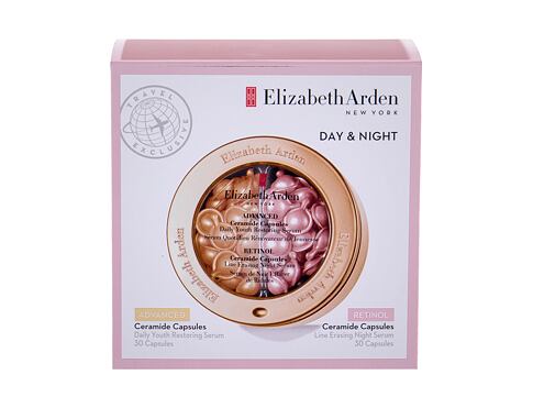 Pleťové sérum Elizabeth Arden Ceramide Daily Youth Restoring Travel Kit 30 ks poškozená krabička Kazeta