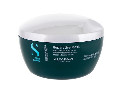 Maska na vlasy ALFAPARF MILANO Semi Di Lino Reparative 200 ml poškozený flakon