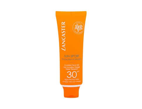 Opalovací přípravek na obličej Lancaster Sun Sport Invisible Face Gel SPF30 50 ml poškozená krabička