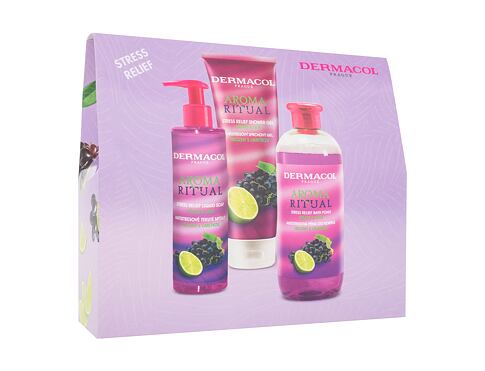 Pěna do koupele Dermacol Aroma Ritual Grape & Lime 500 ml poškozená krabička Kazeta