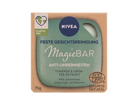 Čisticí mýdlo Nivea Magic Bar Anti-Blemishes Clay & Green Tea 75 g