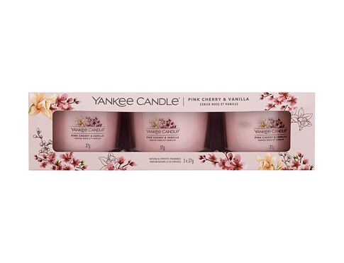 Vonná svíčka Yankee Candle Pink Cherry & Vanilla 37 g Kazeta