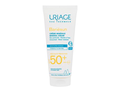 Opalovací přípravek na obličej Uriage Bariésun Mineral Cream SPF50+ 100 ml poškozená krabička
