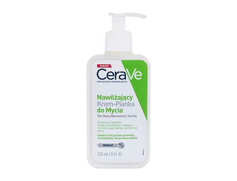 Čisticí krém CeraVe Facial Cleansers Hydrating Cream-to-Foam 236 ml poškozený flakon