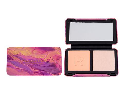 Konturovací paletka Makeup Revolution London Neon Heat Dynamic Face Palette 11,2 g Scorched Rose poškozená krabička