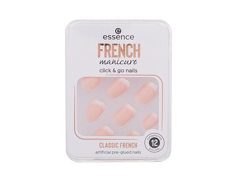 Umělé nehty Essence French Manicure Click & Go Nails 12 ks 01 Classic French
