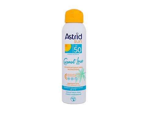 Opalovací přípravek na tělo Astrid Sun Coconut Love Dry Mist Spray SPF50 150 ml poškozený flakon