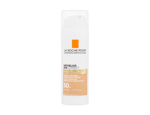 Opalovací přípravek na obličej La Roche-Posay Anthelios Age Correct Tinted SPF50 50 ml poškozená krabička