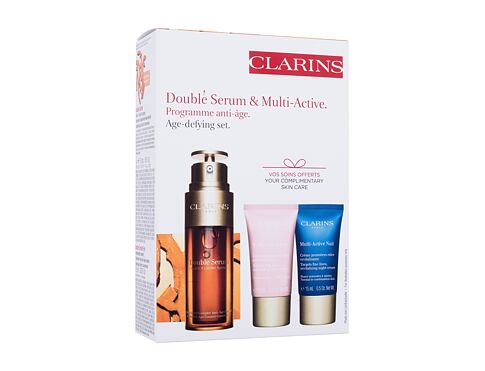 Pleťové sérum Clarins Double Serum & Multi-Active Age-Defying Set 50 ml poškozená krabička Kazeta