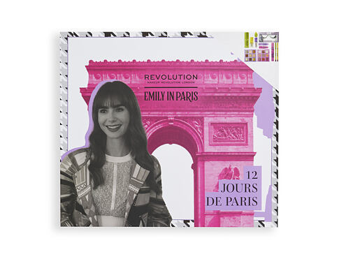 Dekorativní kazeta Makeup Revolution London Emily In Paris 12 Jours De Paris Advent Calendar 1 ks Kazeta