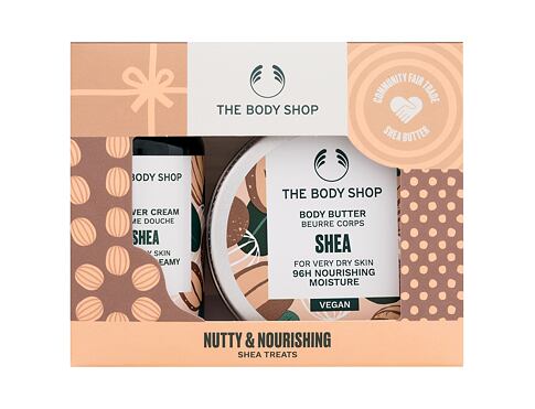 Sprchový krém The Body Shop Shea Nutty & Nourishing 60 ml poškozená krabička Kazeta