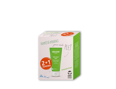 Denní pleťový krém Weleda Skin Food Light Face & Body 3x75 ml
