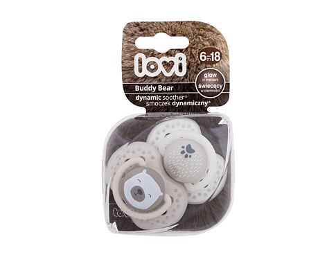 Dudlík LOVI Buddy Bear Dynamic Soother 6-18m 2 ks poškozený obal