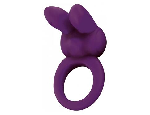 Erekční kroužek ToyJoy Eos The Rabbit C-Ring Purple 1 ks