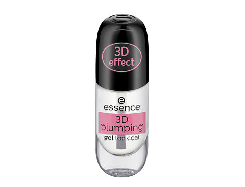 Lak na nehty Essence 3D Plumping Gel Top Coat 8 ml