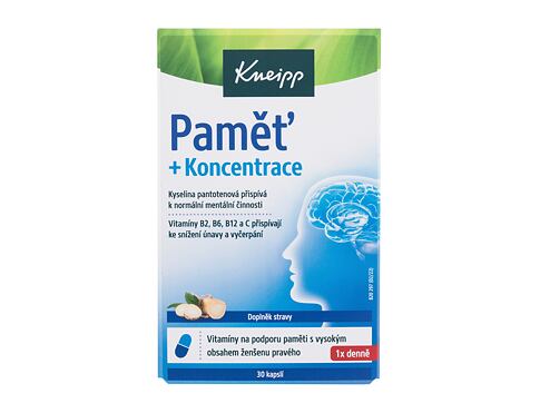 Doplněk stravy Kneipp Memory + Concentration 30 ks
