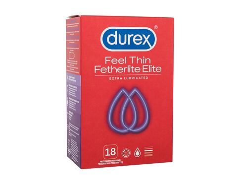 Kondomy Durex Feel Thin Extra Lubricated 18 ks poškozená krabička