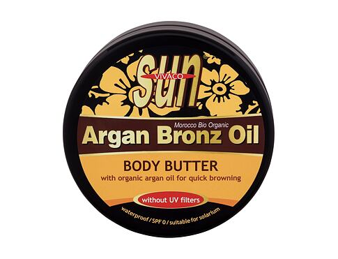 Opalovací přípravek na tělo Vivaco Sun Argan Bronz Oil Body Butter 200 ml