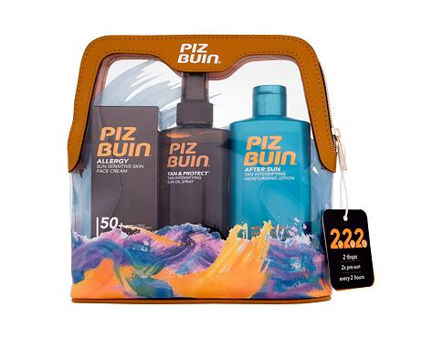 Opalovací přípravek na obličej PIZ BUIN Travel Bag 50 ml poškozený obal Kazeta